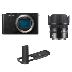 Panasonic Lumix S9 with SmallRig L-Handle and Sigma 24mm Lens Kit