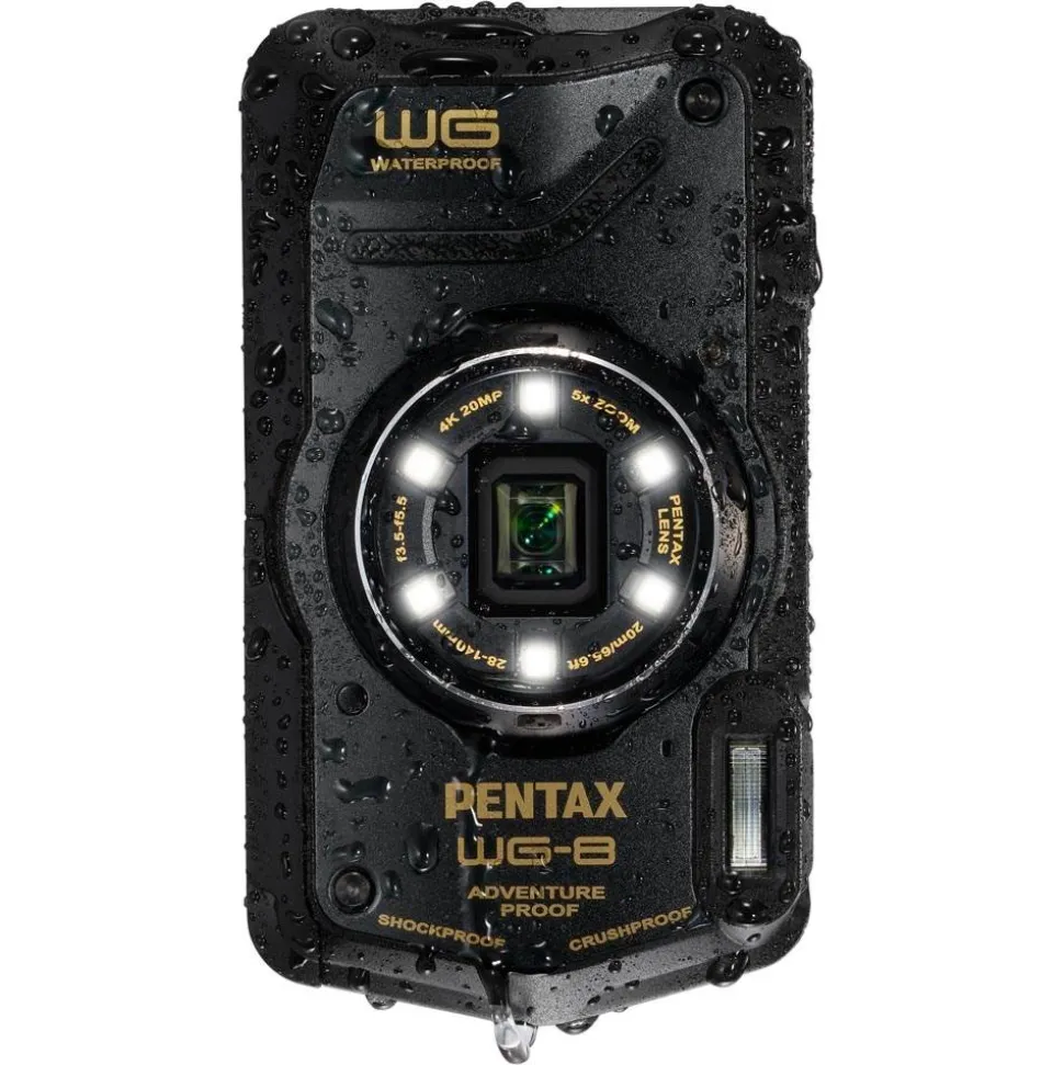 Pentax WG-8 Waterproof Digital Compact Camera Black