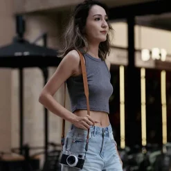 PGYTECH Camera Shoulder Strap Air Retro Style Earth Brown Large