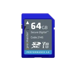ProMaster Performance 64GB SDHC V30 2.0 Memory Card