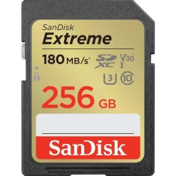 SanDisk 256GB Extreme 180MB/s UHS-I SDXC Memory Card