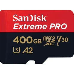 SanDisk 400GB Extreme PRO 200MB/s A2 UHS-I microSDXC with SD Adapter