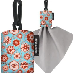 Spudz 6 x 6 Ultra Lens Cloth Red Daisy