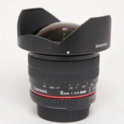 Used Samyang 8mm f/3.5 ASPH IF MC Fisheye CS DH II F Mount Lens