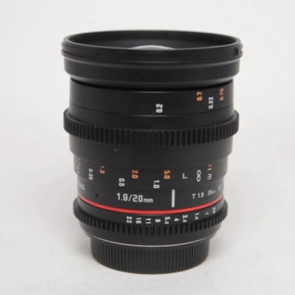 Used Samyang 20mm T1.9 VDSLR ED AS IF UMC Cine Lens - Canon EF