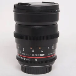Used Samyang 24mm T/1.5 VDSLR MK2 EF Mount Lens