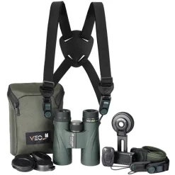 Vanguard VEO ED 10x42 Carbon Composite Binoculars Bundle