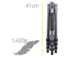 Vanguard VEO 3GO 265HCB Ultra-Tall Carbon Fibre Travel Tripod with Monopod Leg