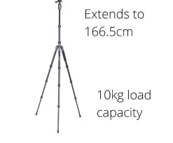 Vanguard VEO 3GO 265HCB Ultra-Tall Carbon Fibre Travel Tripod with Monopod Leg