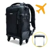Vanguard VEO Select 55BT BK 4-wheel Roller Case Backpack - Black