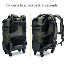 Vanguard VEO Select 55BT GR 4-wheel Roller Case Backpack - Green