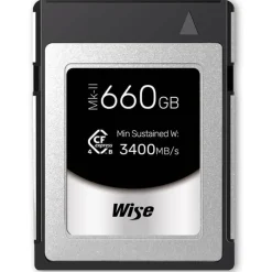 Wise Advanced CFX4-B660PM2 660GB CFexpress 4.0 Type B PRO Memory Card