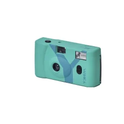 YASHICA MF-1 Snapshot Art Camera Y Edition Turquoise with 1 Film 400/24