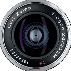Zeiss Biogon T* 25mm f/2.8 ZM Lens Silver Leica M